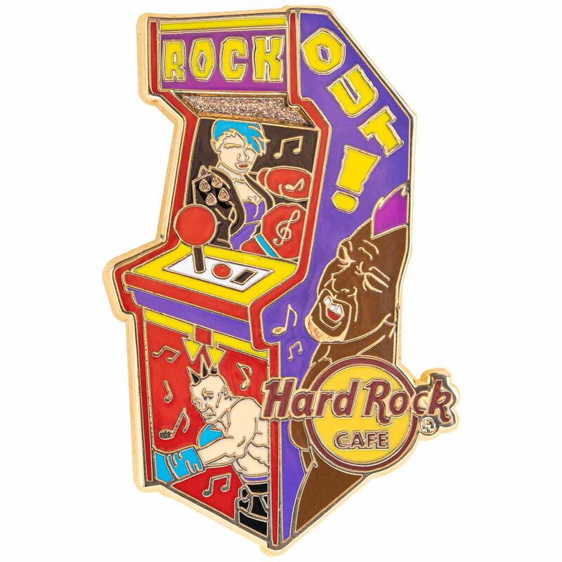 Retro Arcade Series Rock Out Pin image number 1