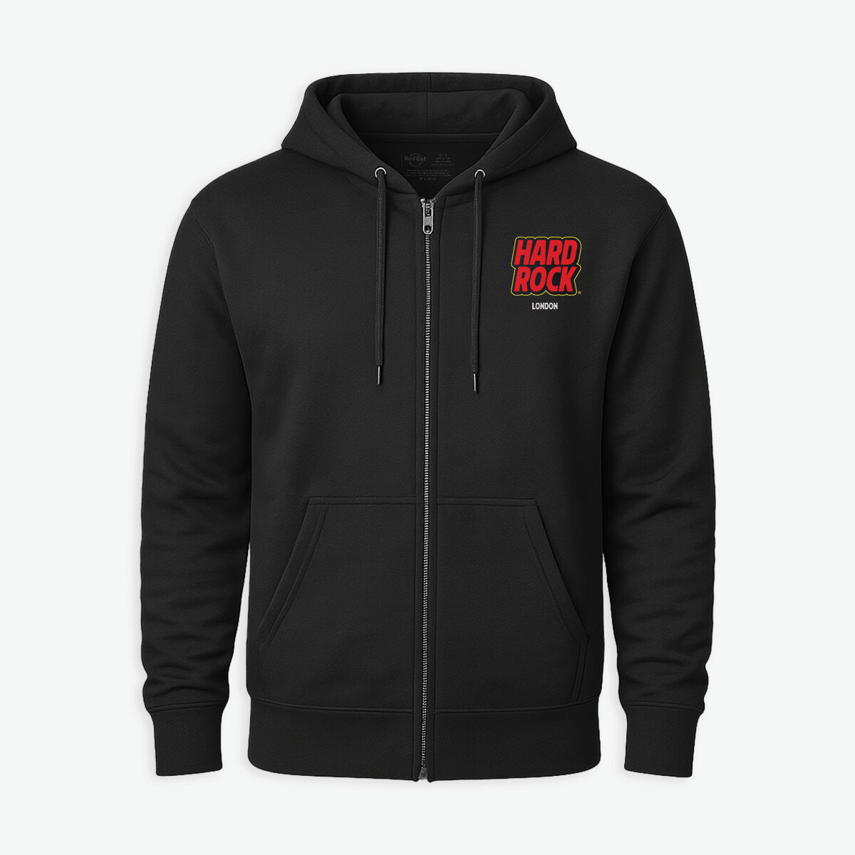 Santa Biker Full Zip Hoodie in Black | Online Rock Shop