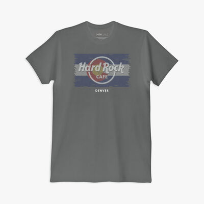 Repeat City Local Flag Tee In Charcoal Gray