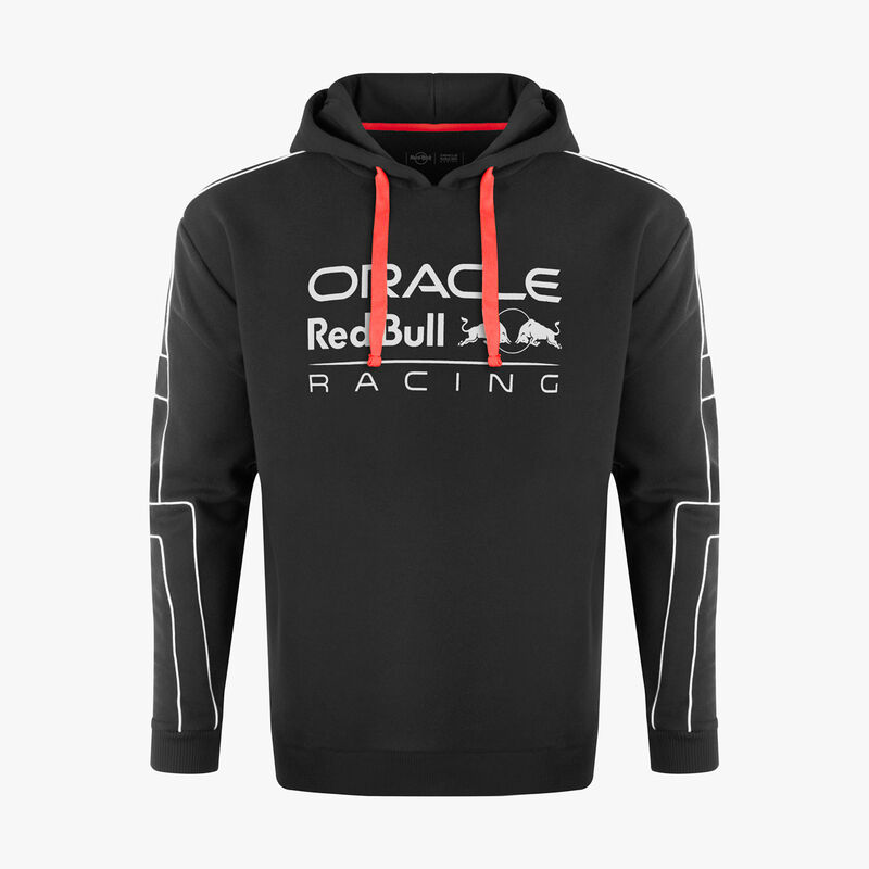 Hard Rock x Oracle Red Bull Racing Piping Pullover Hoodie in Black 
