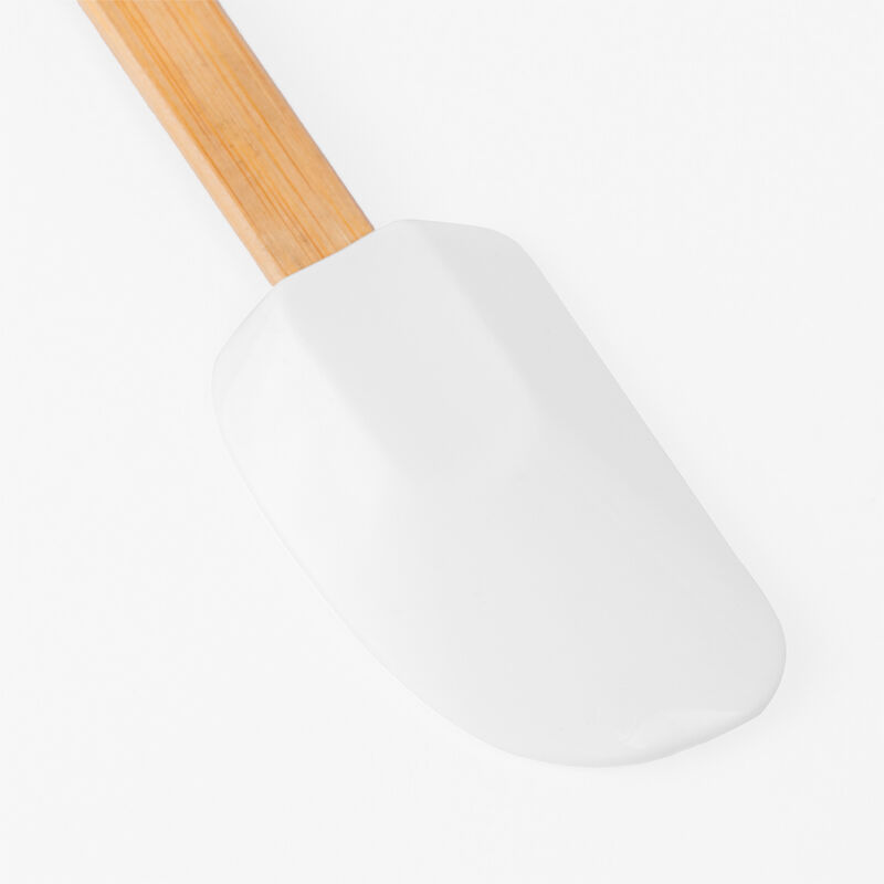 Hard Rock Cafe Logo Spatula in White with Wood Handle