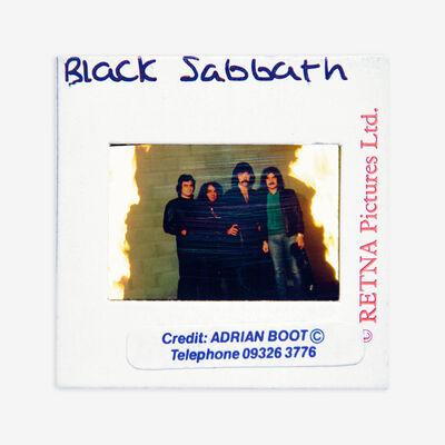 Black Sabbath Original 35MM Photograph in Boxed Acrylic Case