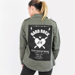 Rock Experience - Giacca Hardshell Great Roof Hoodie Olive Night
