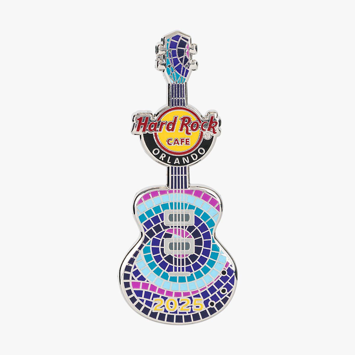 Limited Edition Orlando Mosaic Guitar Pin | Online Rock Shop