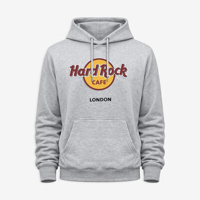 Adult Fit High Def Classic Logo Fleece Hoodie in Grey