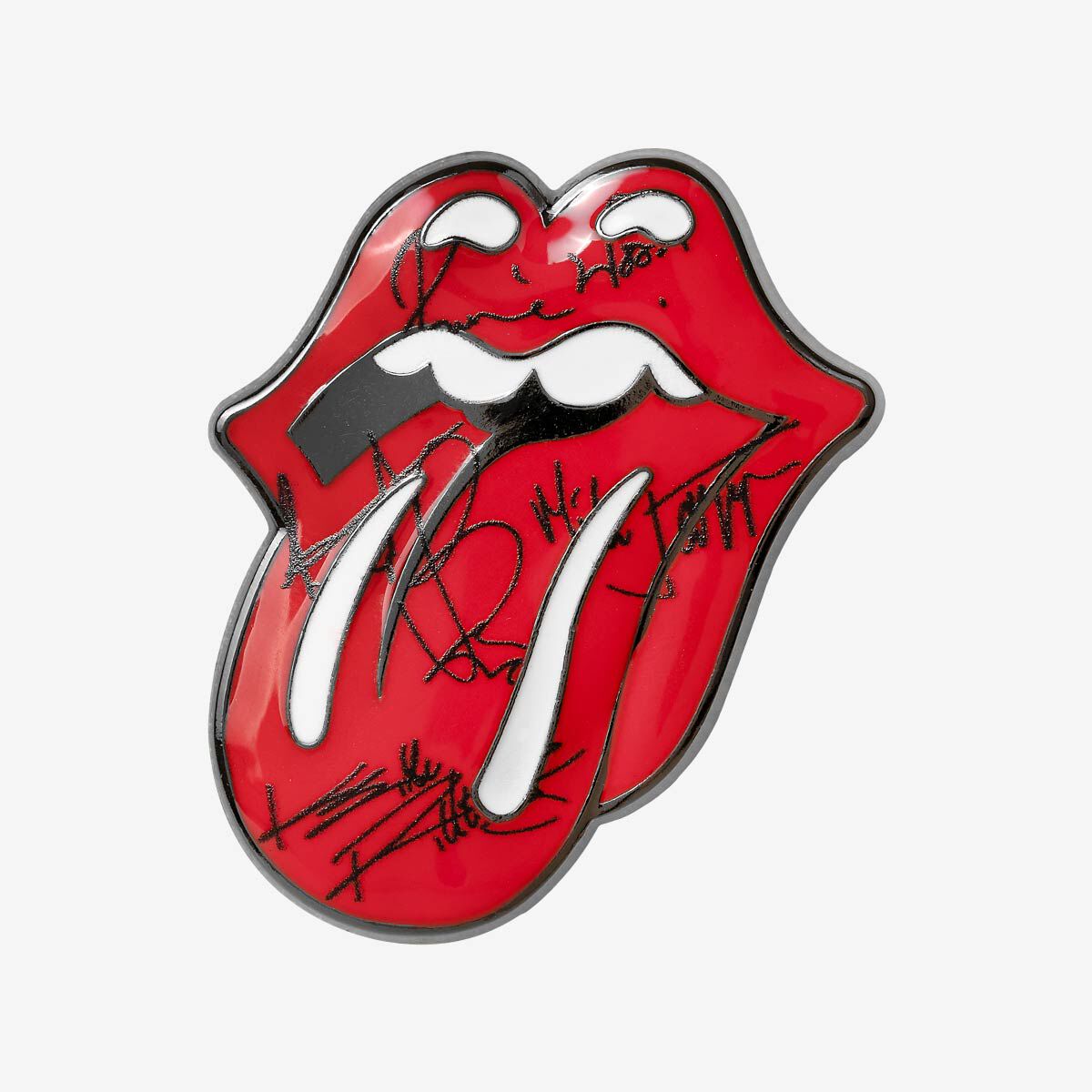 The Rolling Stones Autographed Pin | Online Rock Shop