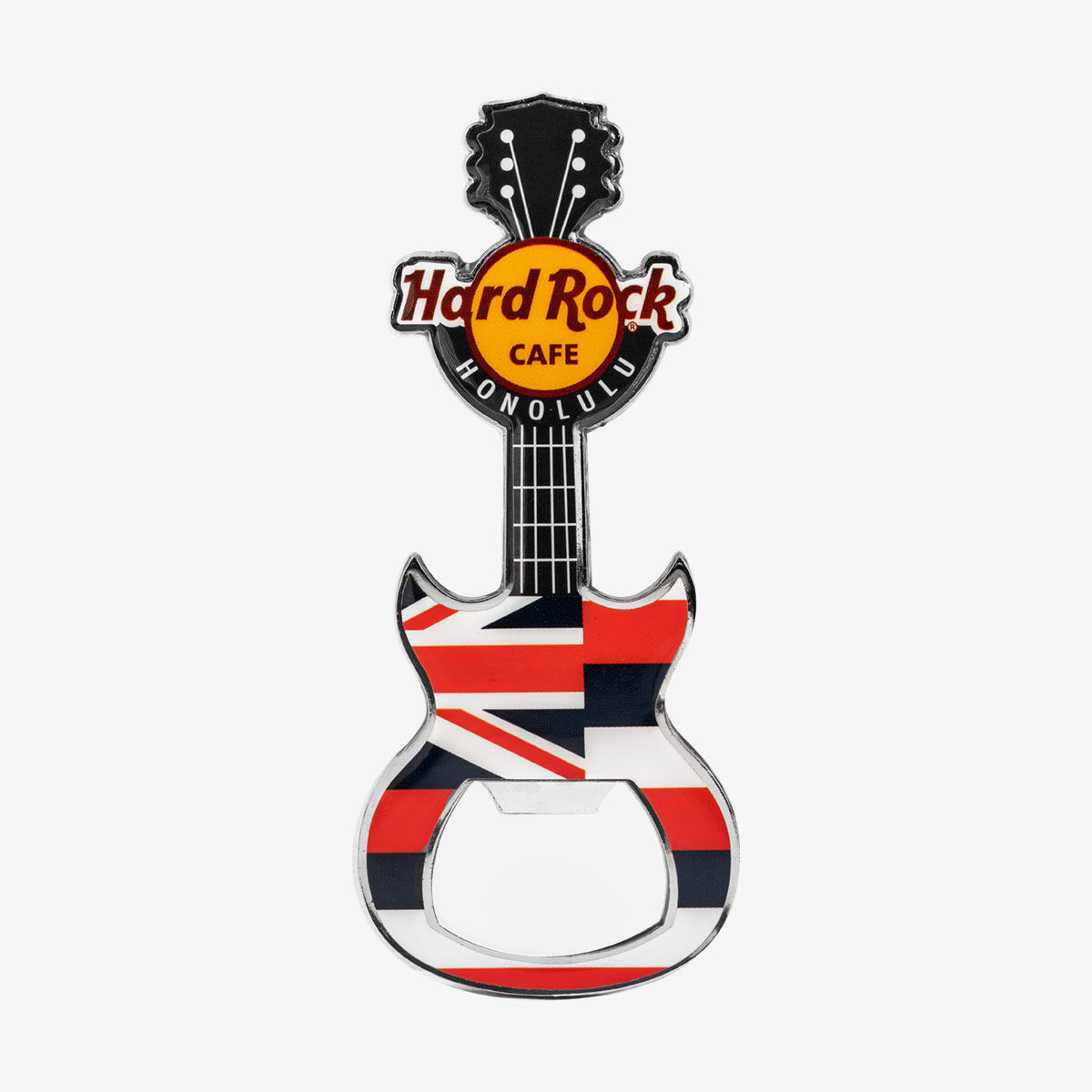 Hard Rock Cafe ギター型ボトルオープナー マグネット7個セット Flag Guitar Bottle Opener Magnet | Online Rock Shop