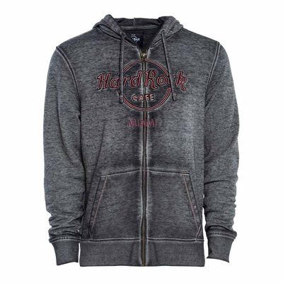Double Burnout Zip Hoodie