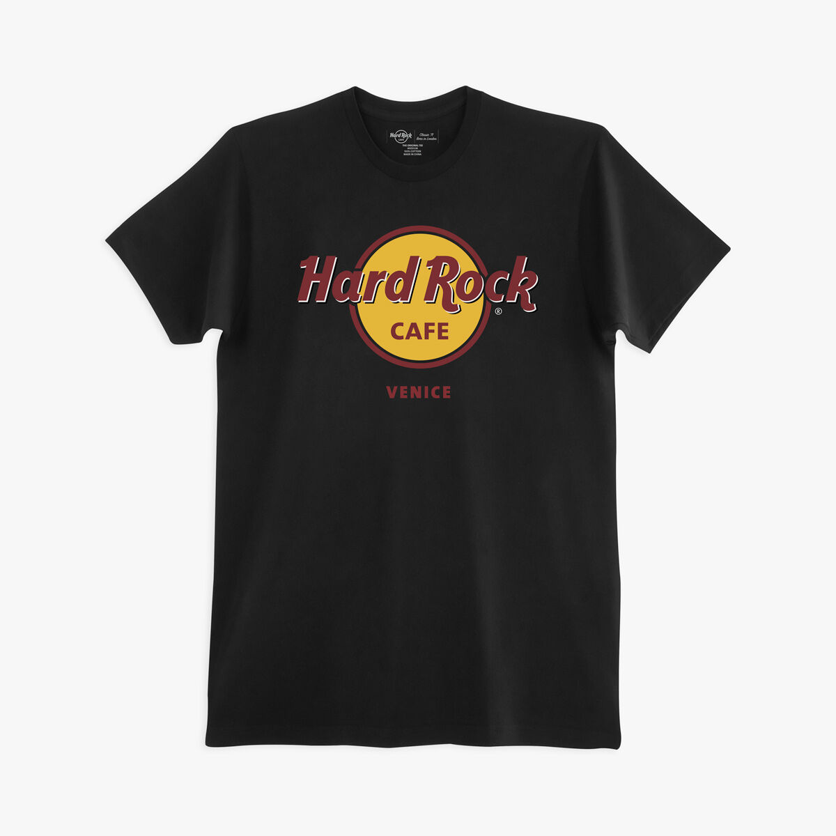 Men's Black Classic Hard Rock Logo Tee | Online Rock Shop