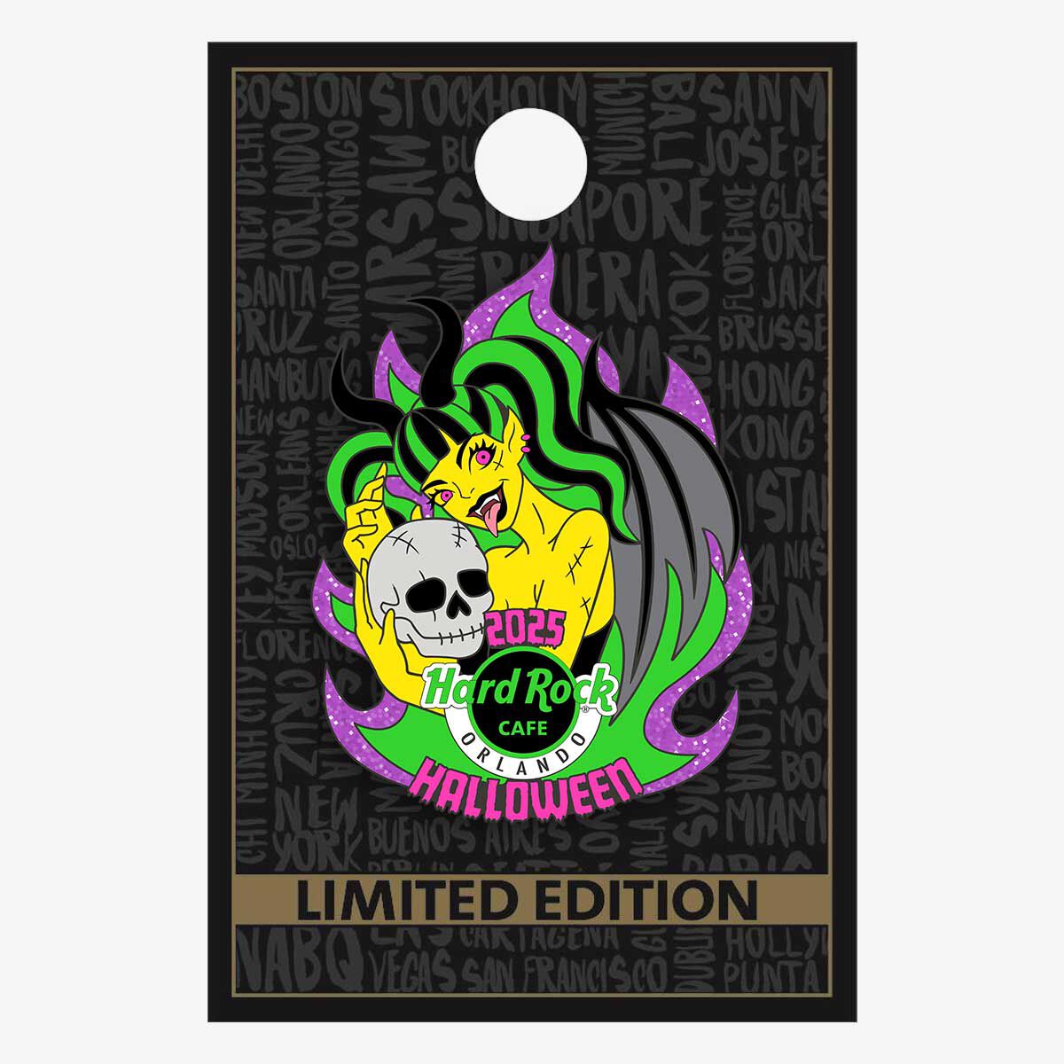 Hard Rock Purple Flame Anime Girl 2025 Limited Edition Pin