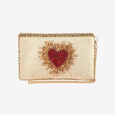 Mary Frances Heart Burst Cell Phone Pouch