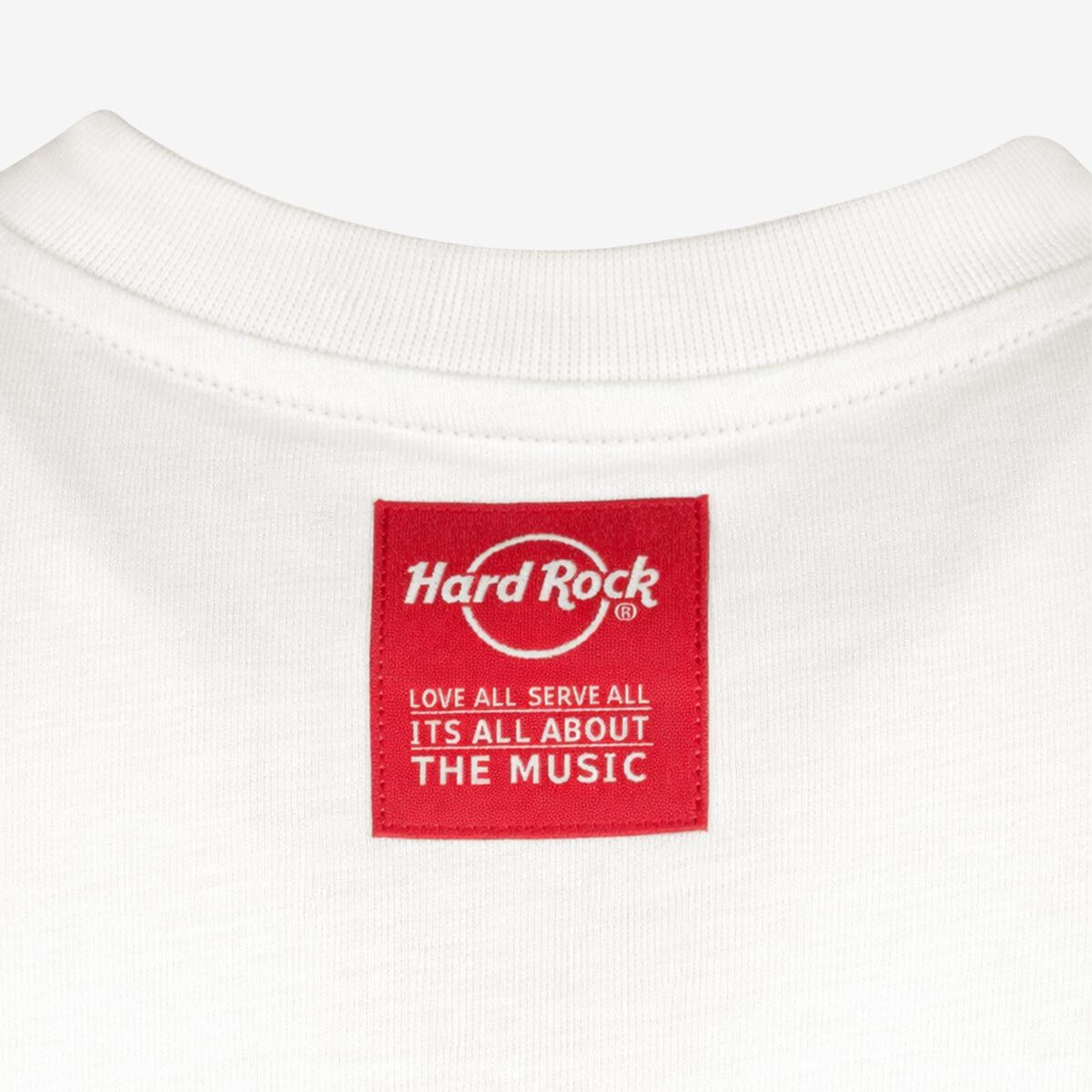 Hard Rock Play Louder Tee in Off White | Online Rock Shop