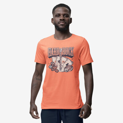Casino Vintage Tee in Coral Casino Vintage Tee in Coral