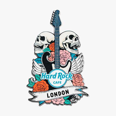 Limited Edition Skulls and Roses Guitar Pin
