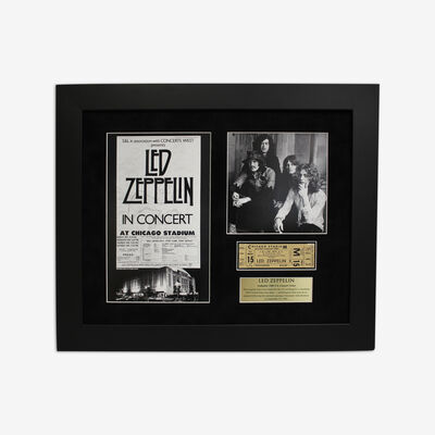 Limited Edition Led Zeppelin Framed Concert Ticket Collage