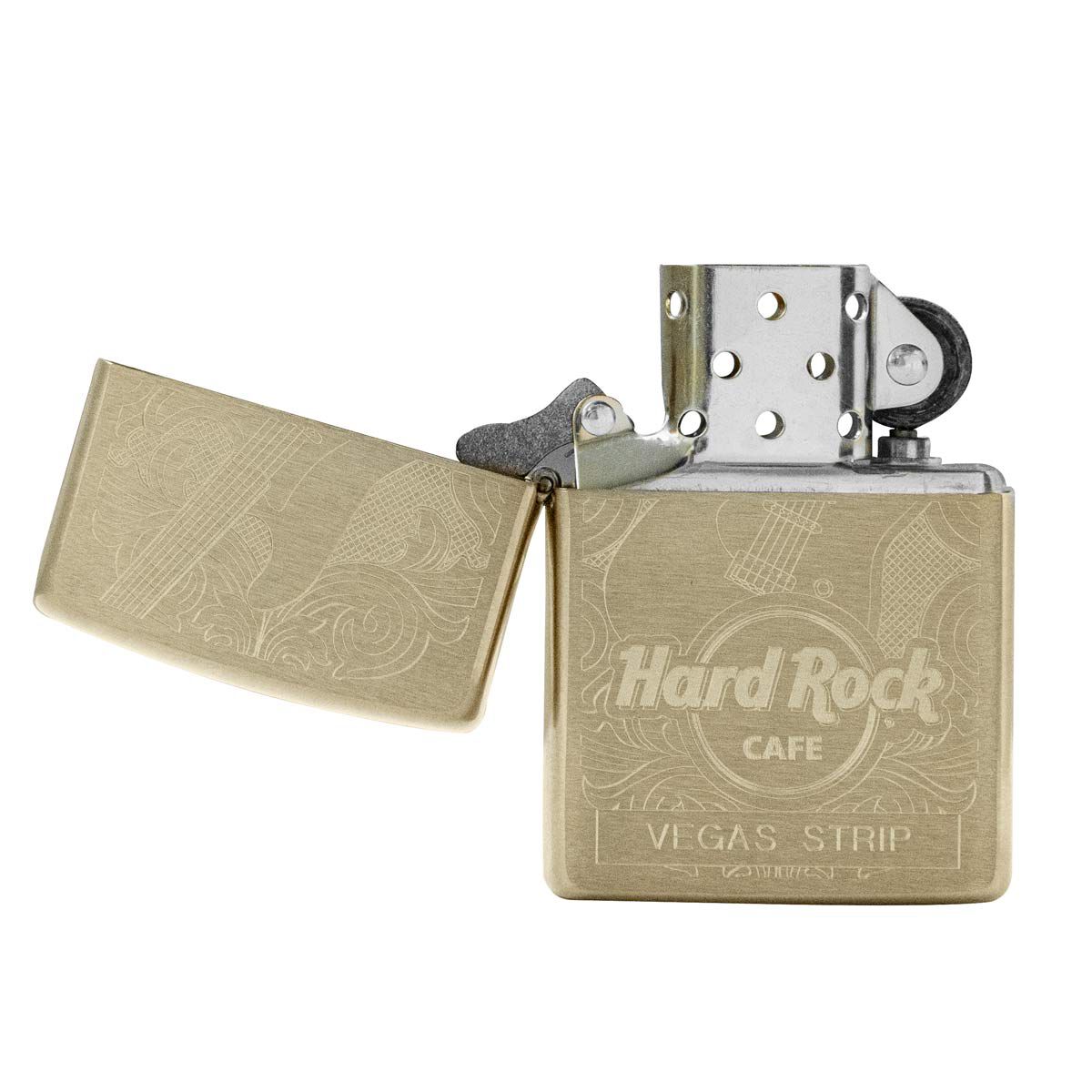 Zippo Brass Etched Guitar Lighter | Online Rock Shop