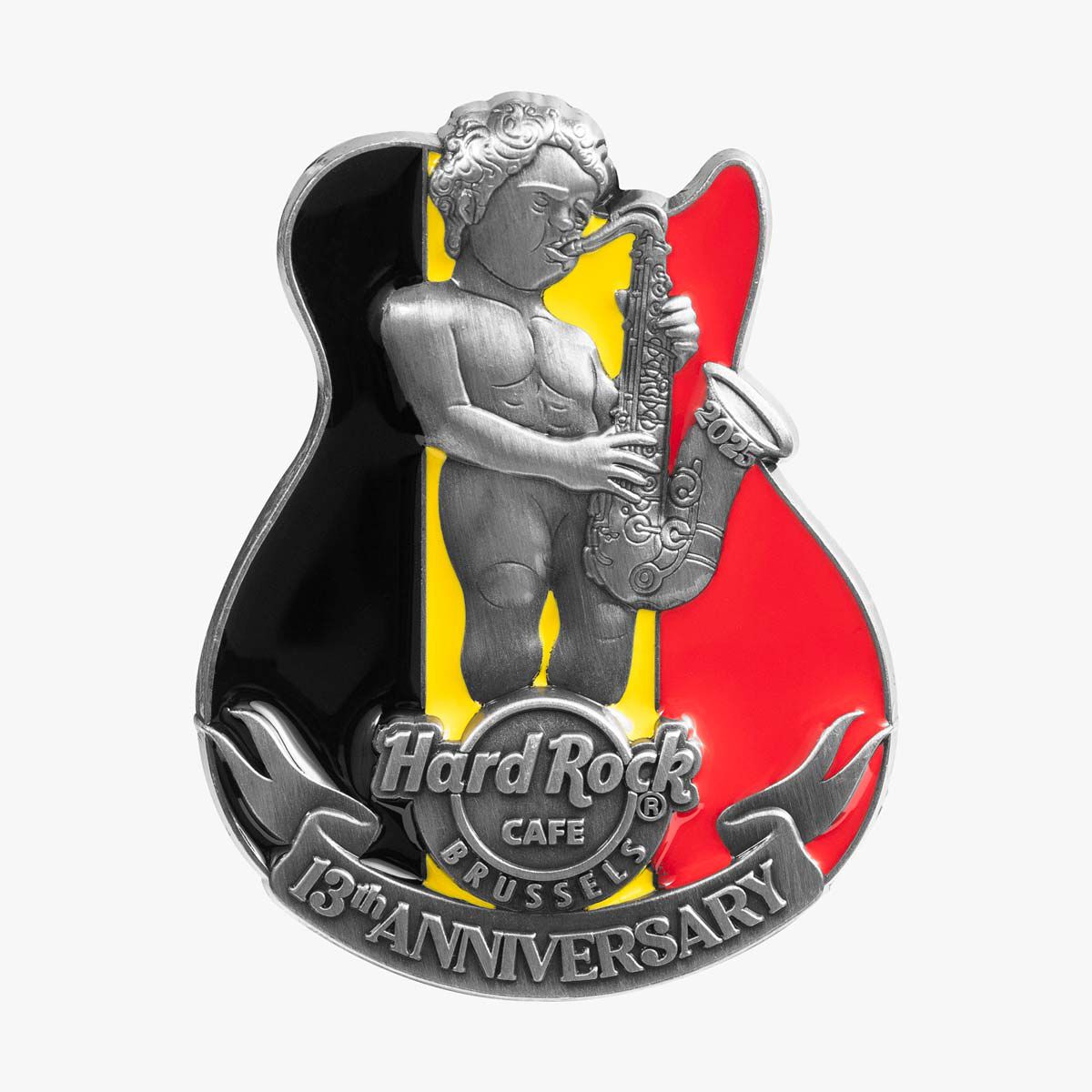 Brussels 13th Anniversary Manneken Sax Limited Edition Pin