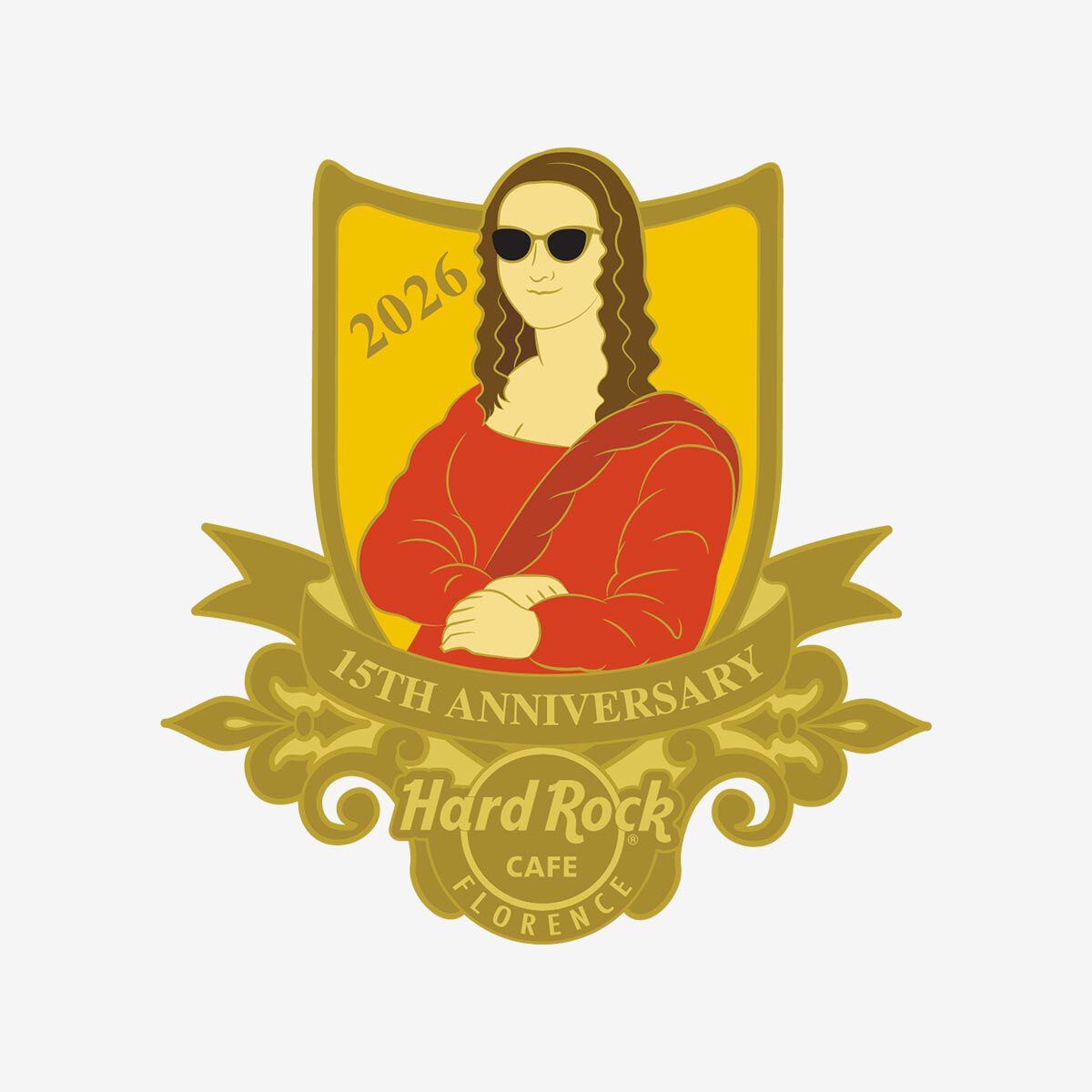 ☆新品☆Hard Rock Cafe Florence ピンバッジ 2026 Hard Rock Cafe Florence 15th Anniversary Limited Edition Pin