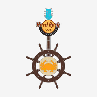 San Francisco Spinner Ship Wheel Pin