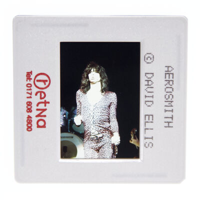 Aerosmith Original 35MM Photograph in Boxed Acrylic Case