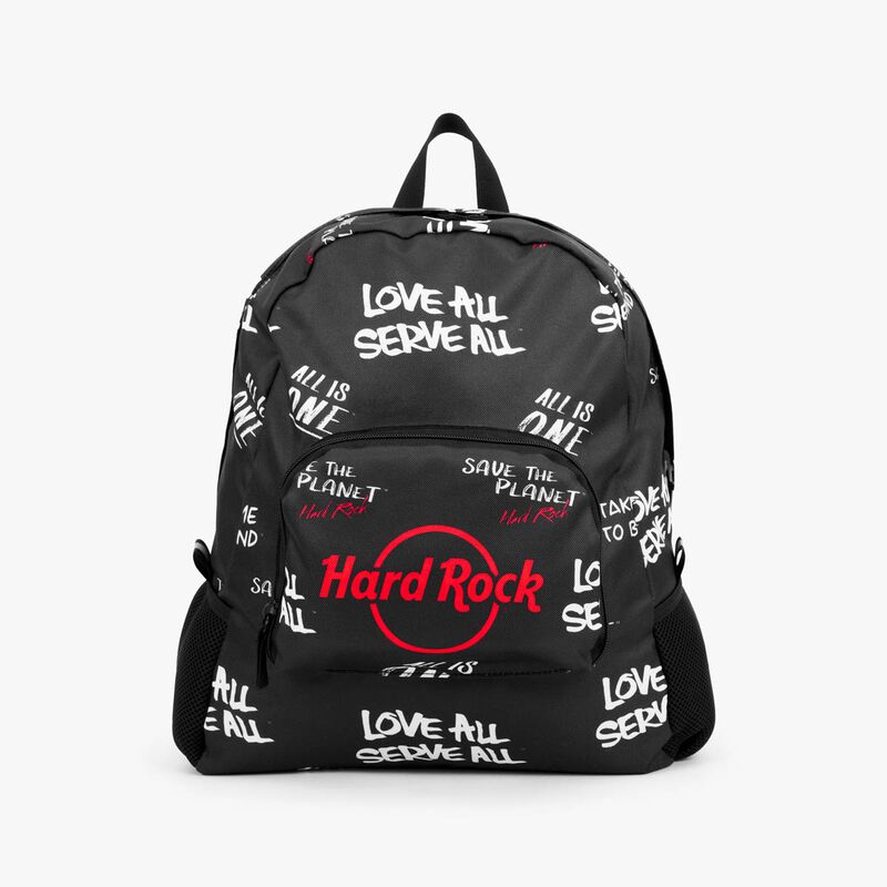 Love All Serve All Graffiti Packable Backpack in Black | Online 