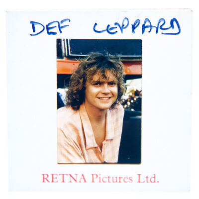 Def Leppard Boxed Original 35MM Photograph in Acrylic Case