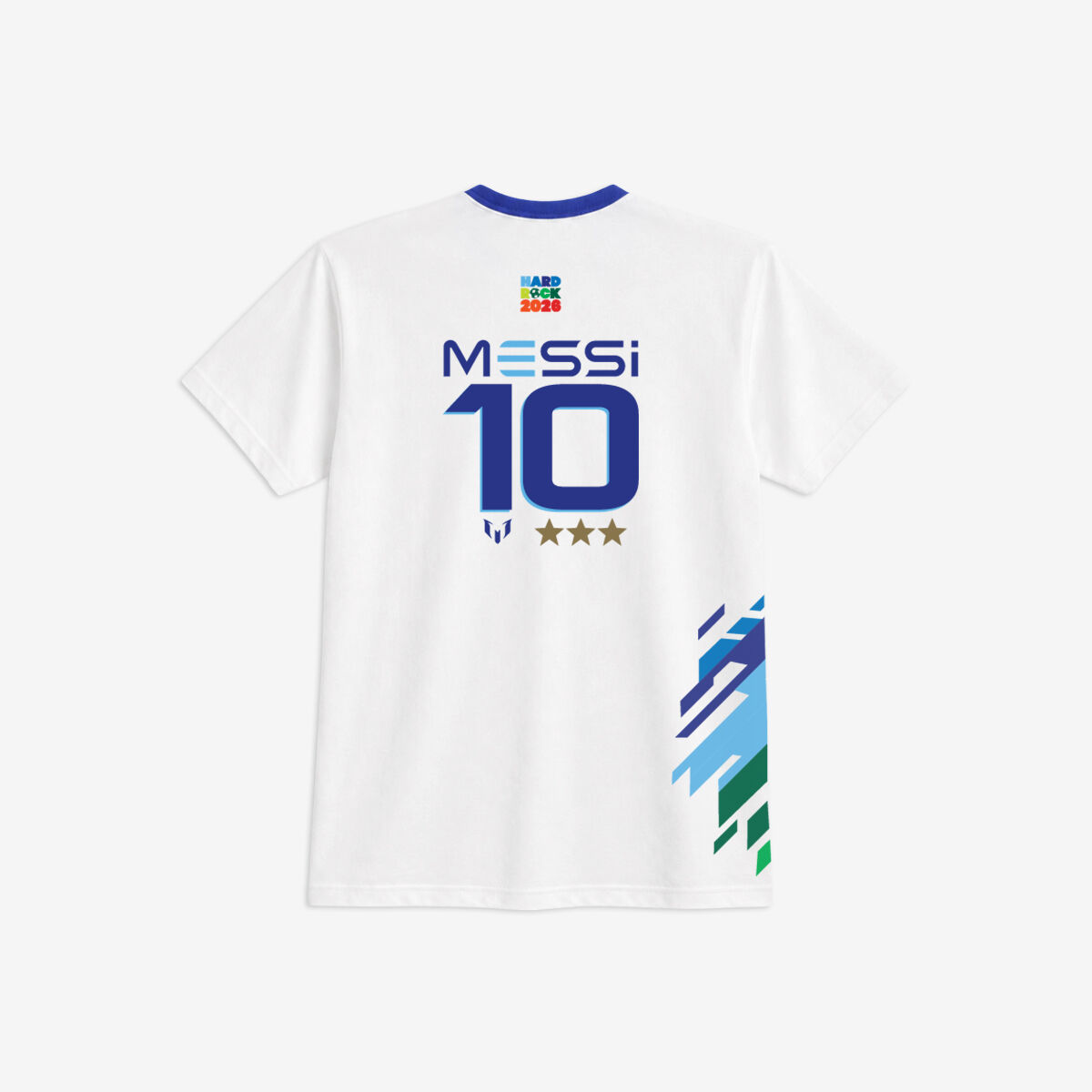 Hard Rock x Messi 2026 Youth Fit Tee in White | Online Rock Shop
