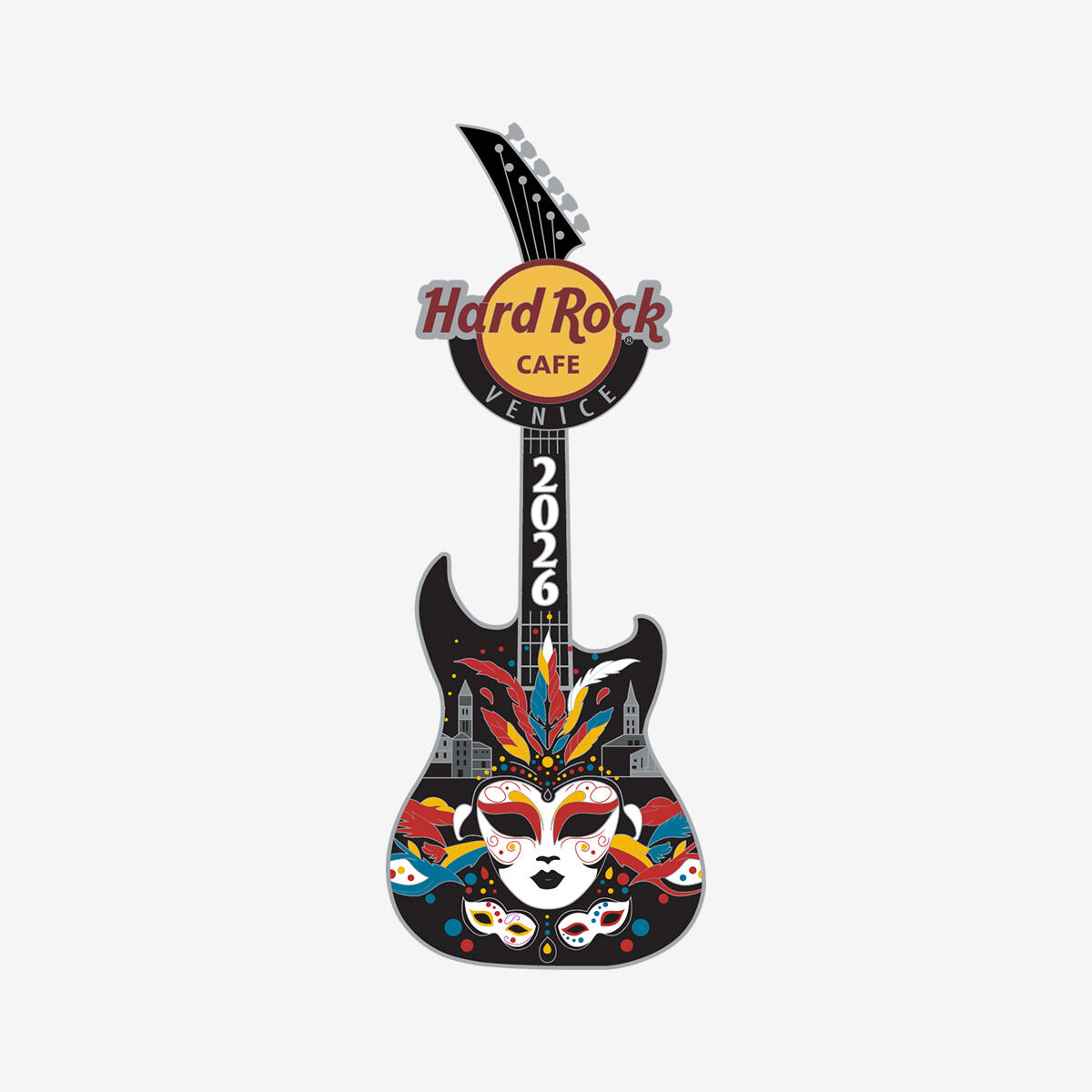 Hard Rock 2026 Venice Masked Guitar Limited Edition Pin | Online