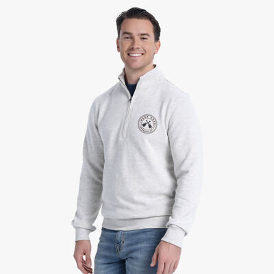Cross Guitars Vintage Quarter-Zip Jacket in Oatmeal Heather Cross Guitars Vintage Quarter-Zip Jacket in Oatmeal Heather