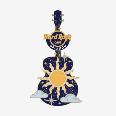 Celestial Sun Guitar Pin