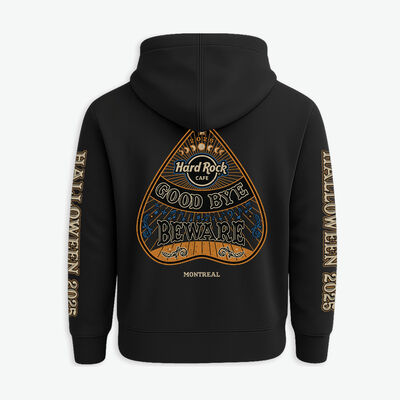 HRC Unisex Halloween 25 Beware Zip Front Hoodie Black