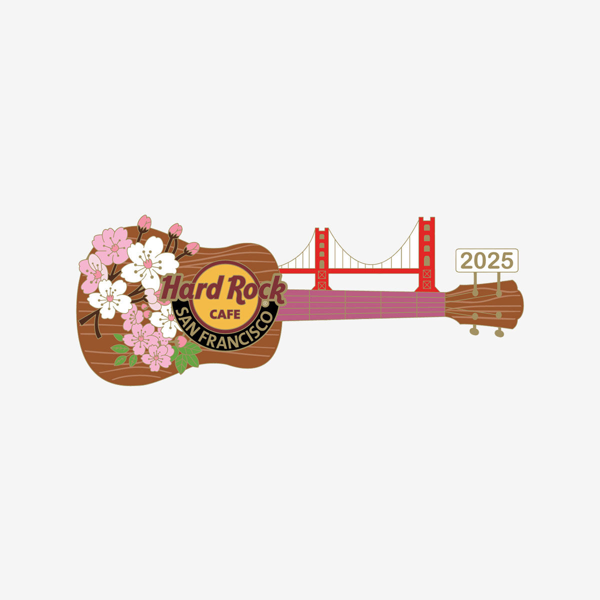 Limited Edition Golden Cherry Blossom Pin | Online Rock Shop