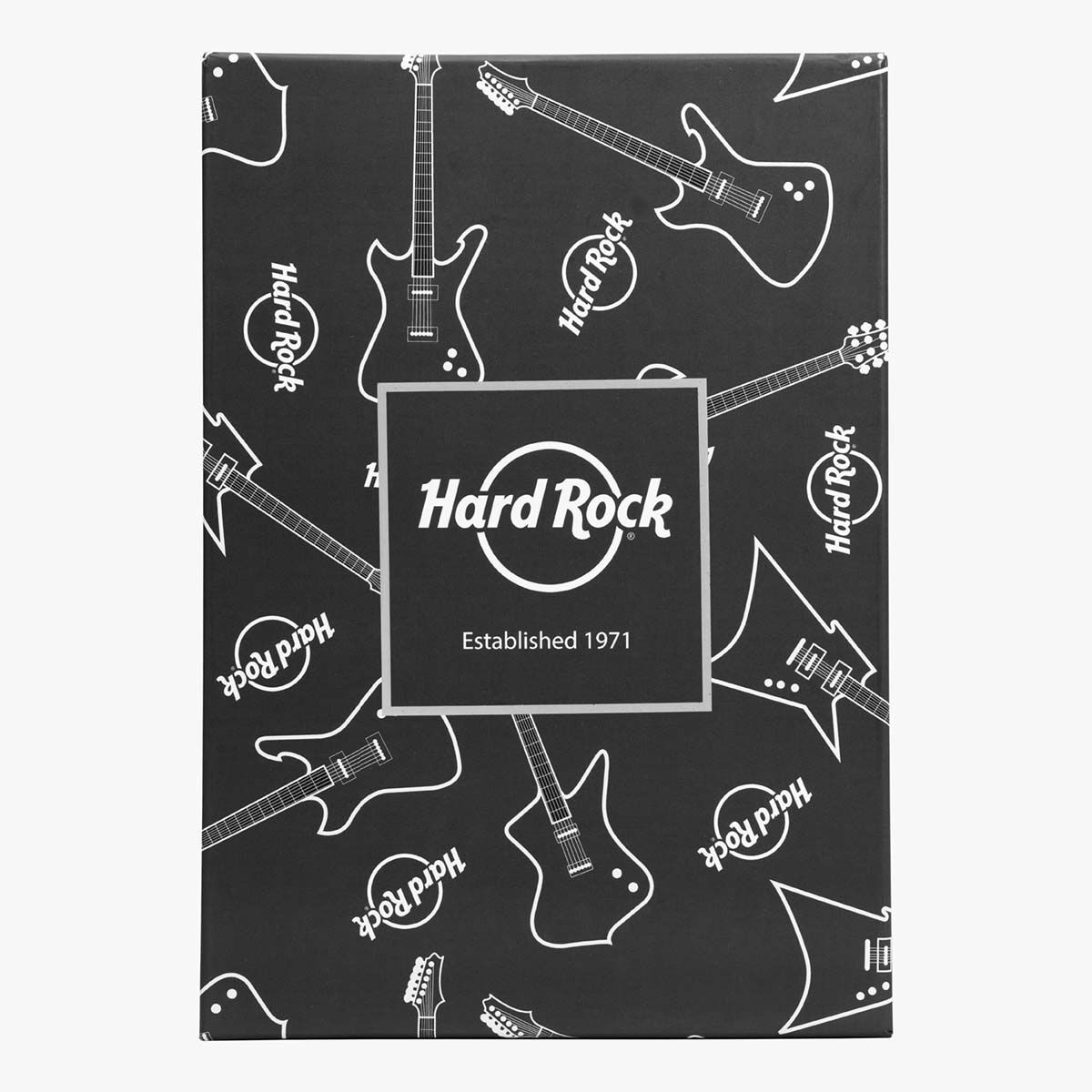 Cozy Holidays in Gray: Hard Rock Scarf and Beanie Set with Pom-Pom