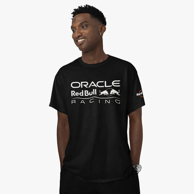 Oracle Red Bull Racing Big Logo Tee in Black Oracle Red Bull Racing Big Logo Tee in Black