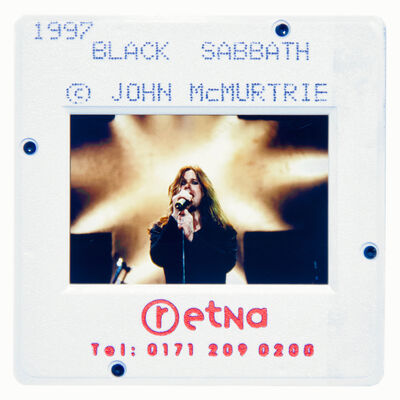 Black Sabbath Original 35MM Photograph in Boxed Acrylic Case