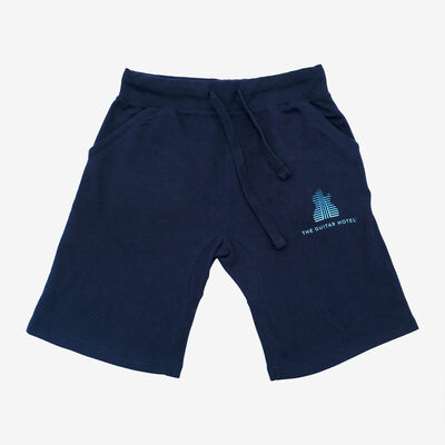 Guitar Hotel Athleisure Adult Fit Drawstring Shorts in Navy Guitar Hotel Athleisure Adult Fit Drawstring Shorts in Navy