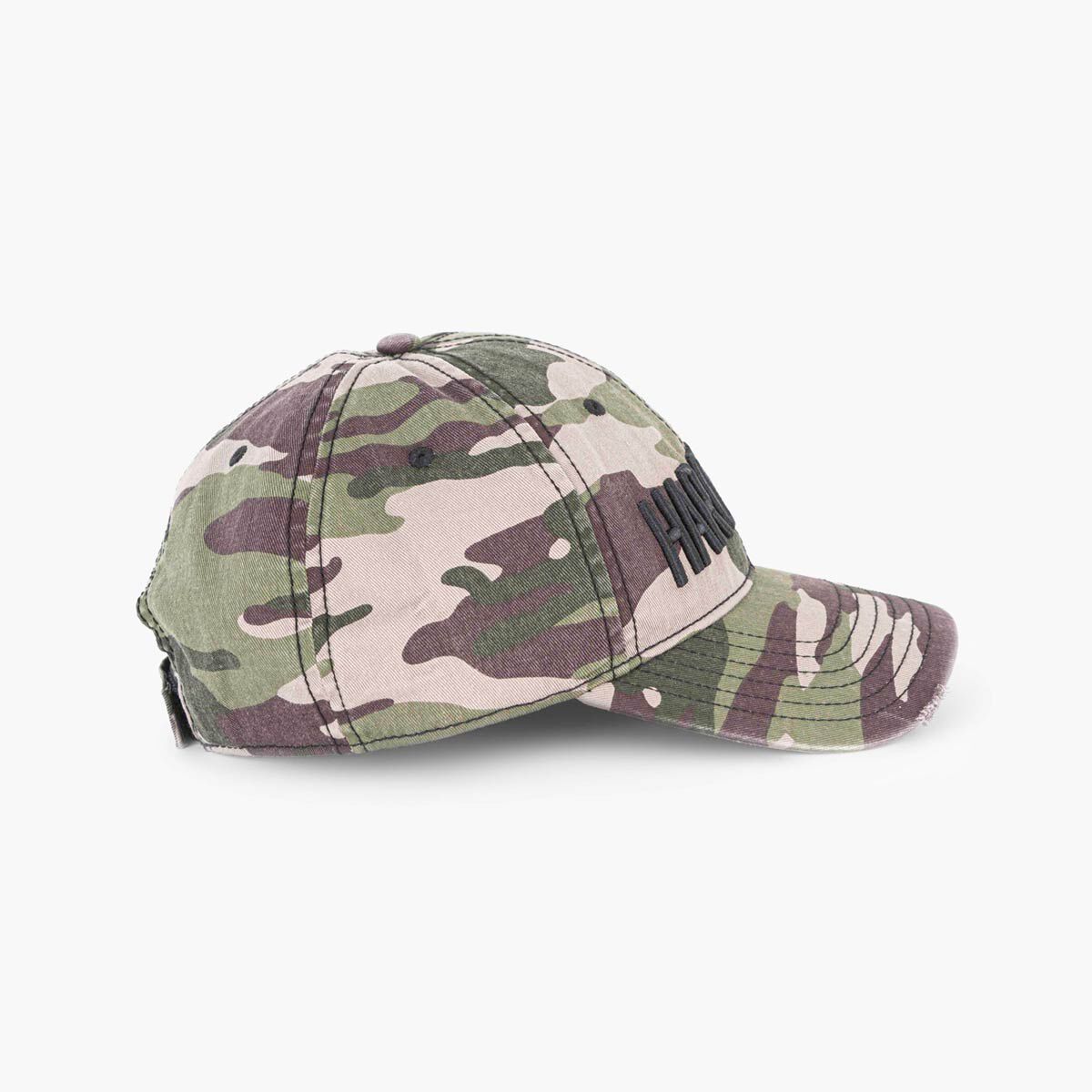 Hard Rock Camo Print Hat with 3D Logo No City Name Multicolor