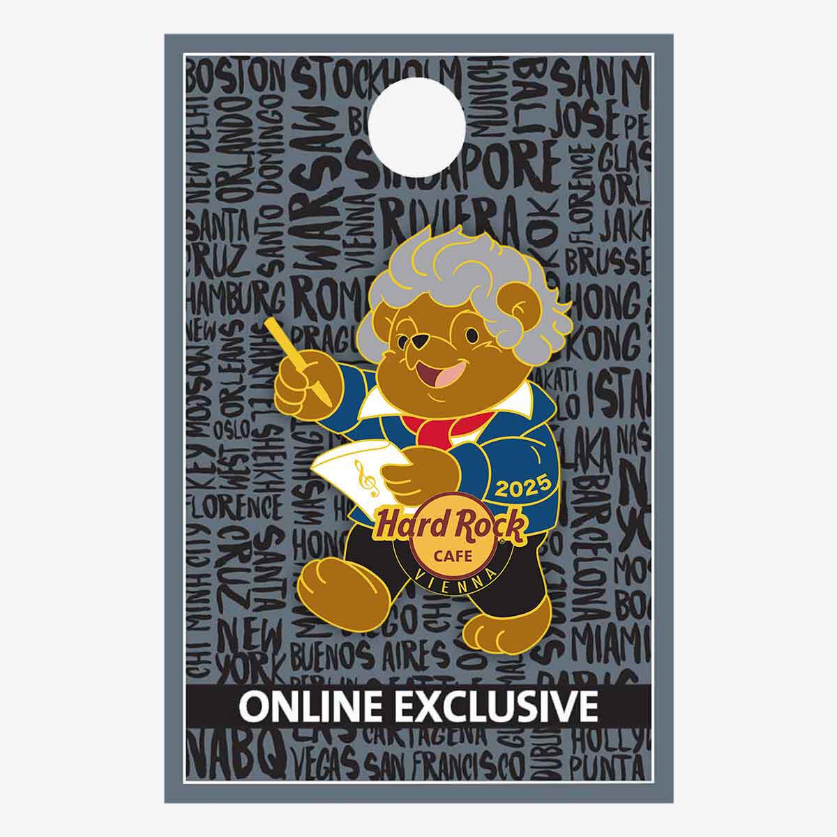 Hard Rock Limited Edition Vienna Bearthoven Online Exclusive Pin