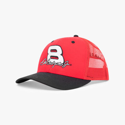 Dale Earnhardt Jr. Number 8 Snapback Hat in Red Dale Earnhardt Jr. Number 8 Snapback Hat in Red