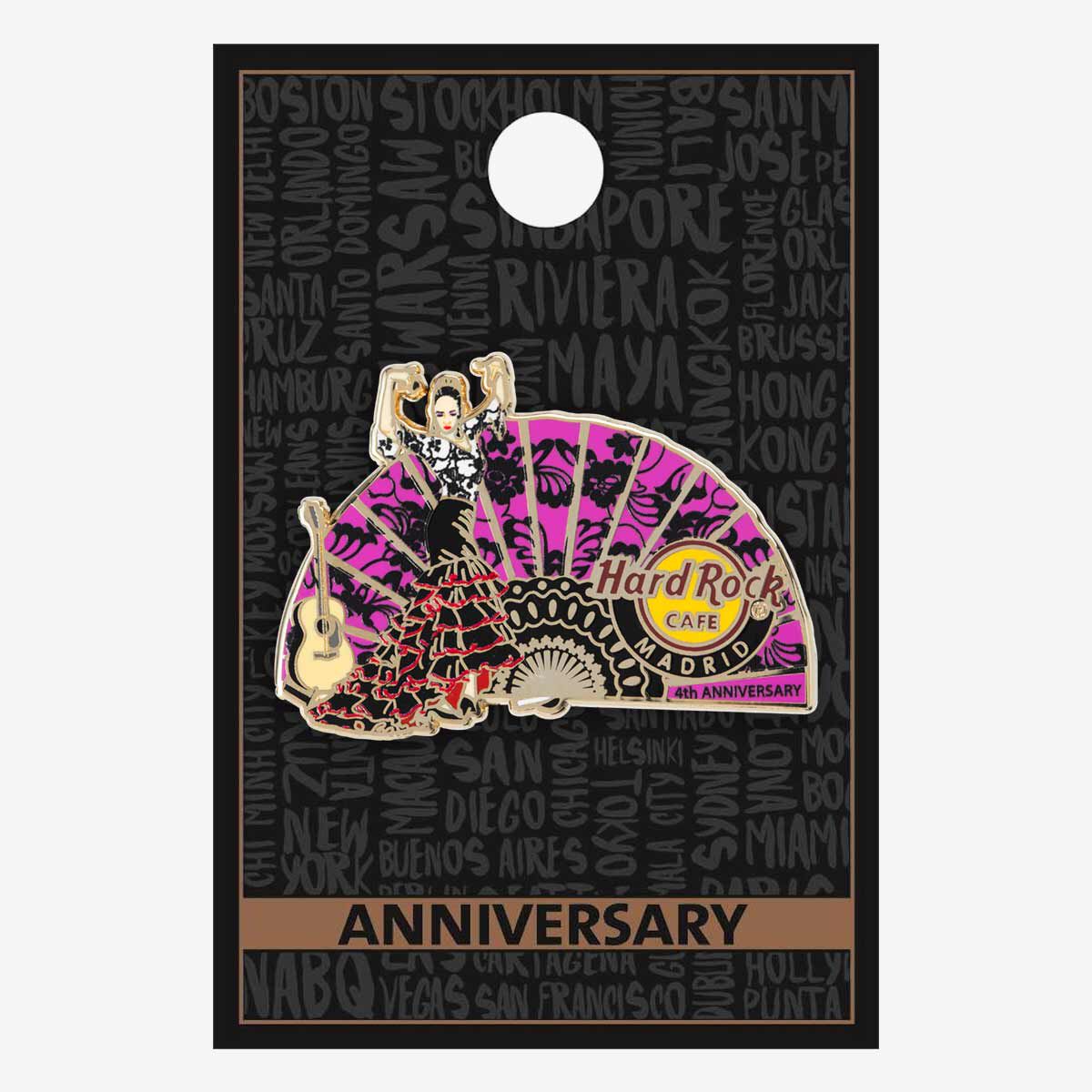 Madrid 4th Anniversary Pin | Online Rock Shop
