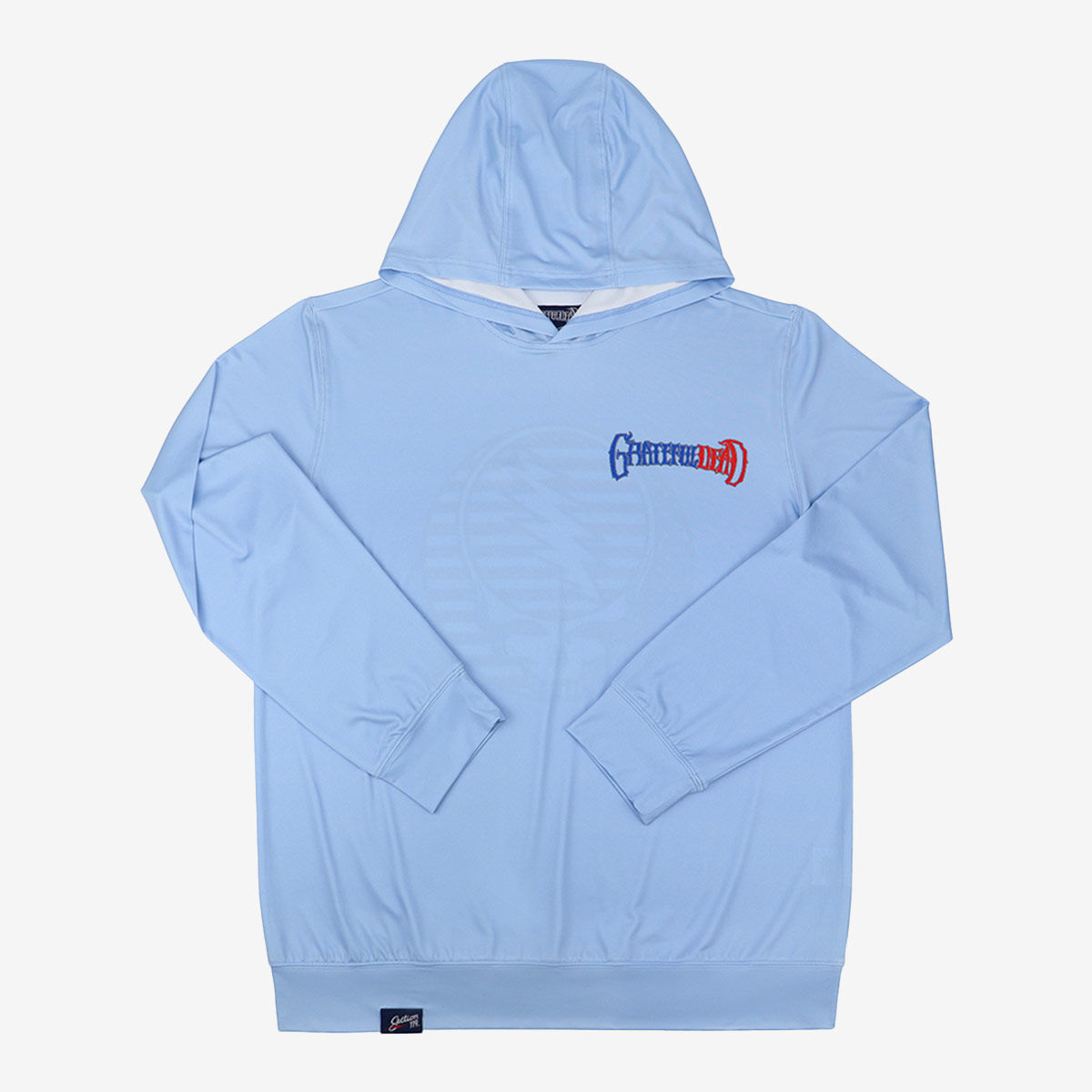 Grateful Dead Stealie UPF50 Hoodie in Light Blue