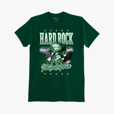 Adult Fit Philadelphia Helmet Tee in Green Adult Fit Philadelphia Helmet Tee in Green