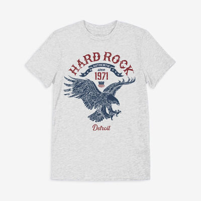 Americana Flying Eagle Tee in Gray