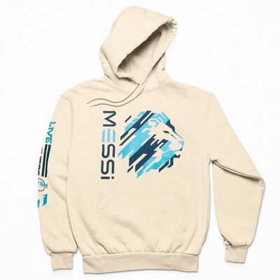 Messi Adult Fit Hoodie in Sandshell Beige Messi Adult Fit Hoodie in Sandshell Beige