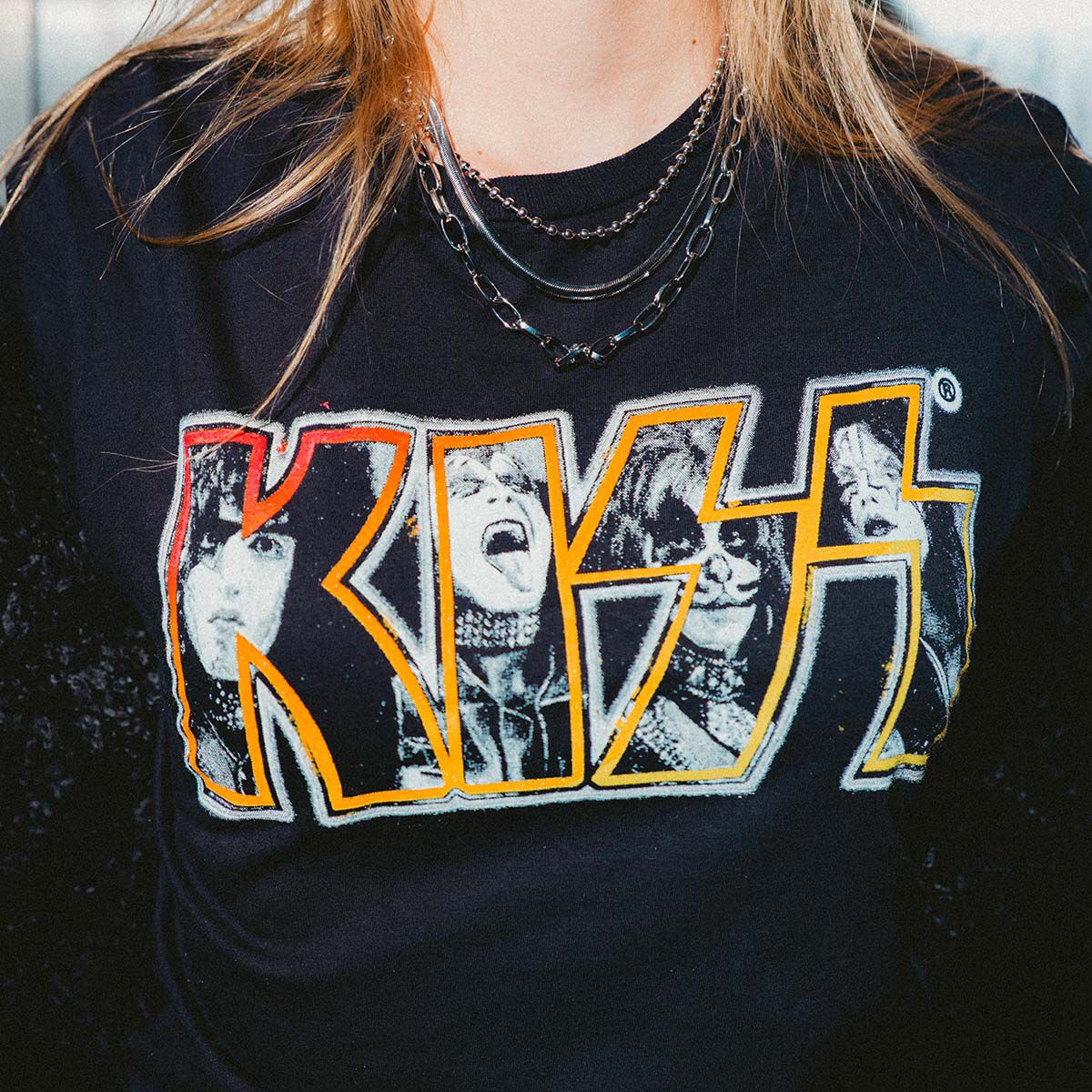 Hard Rock x KISS Collab Adult Fit Tee in Black | Online Rock Shop