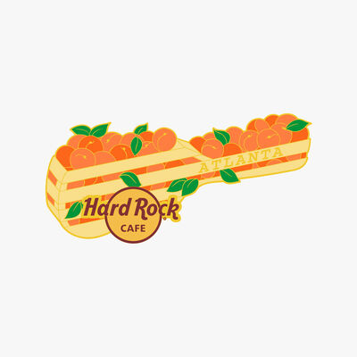 Atlanta Peach Crate Guitar Pin