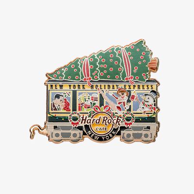 Limited Edition New York Holiday Train and Tree Pin