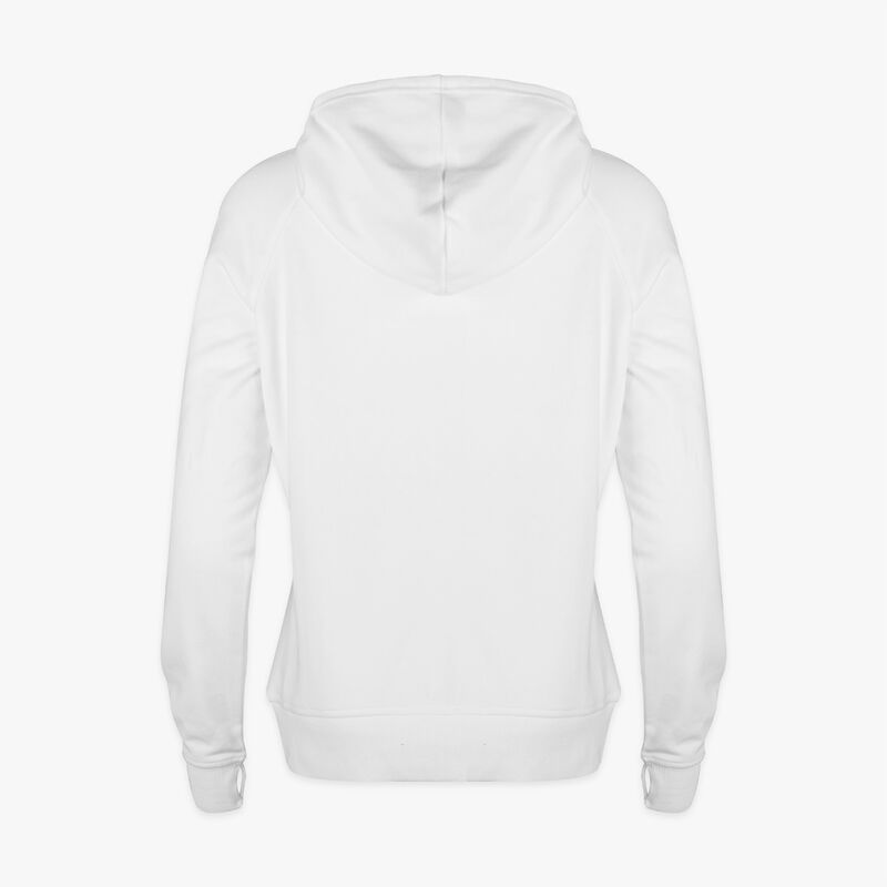 Asana Half Zip Hoodie White | Online Rock Shop