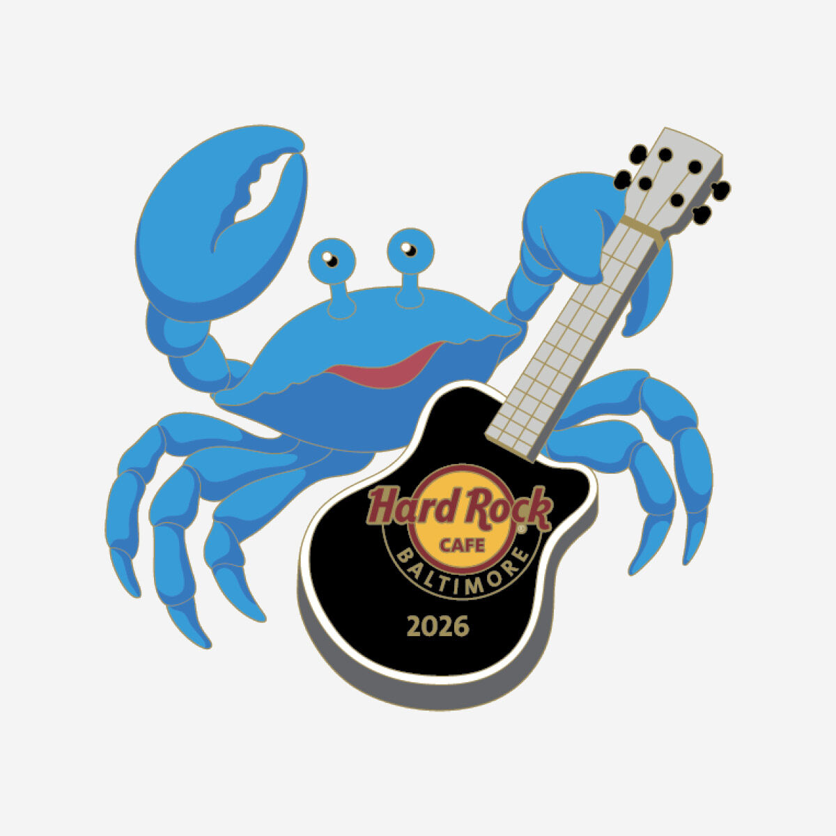 Hard Rock Baltimore Jammin Crab 2026 Collectible Pin | Online Rock