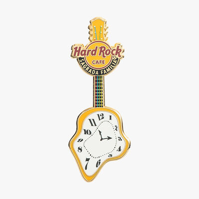 Limited Edition Barcelona Sagrada Familia Melting Guitar Pin